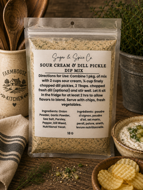 Sour Cream & Dill Pickle Dip Mix