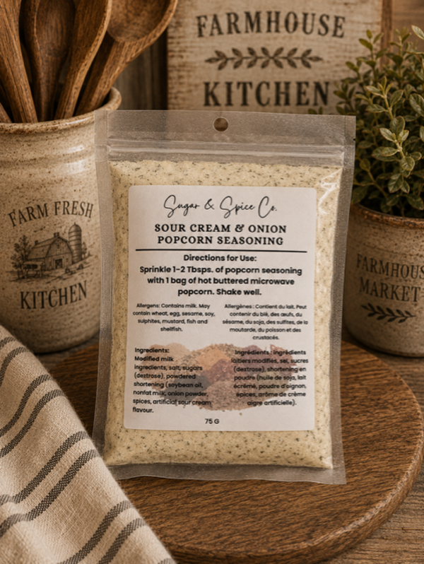 Sour Cream & Onion Popcorn Seasoning