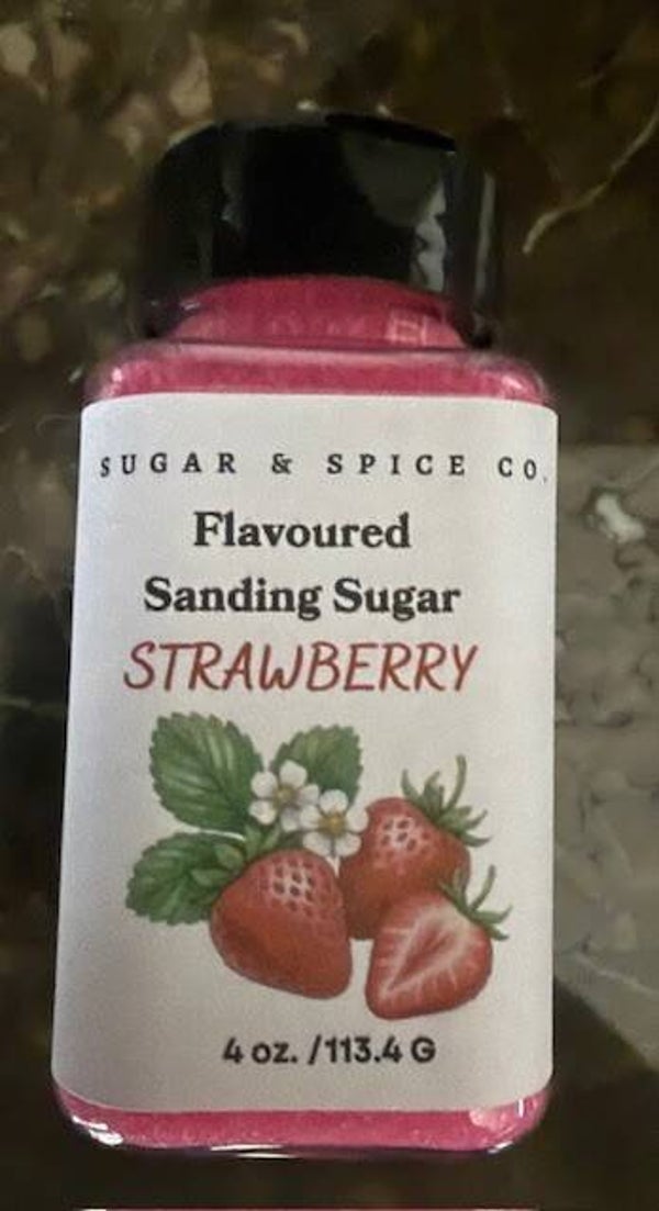 Strawberry Flavoured Sanding Sugar