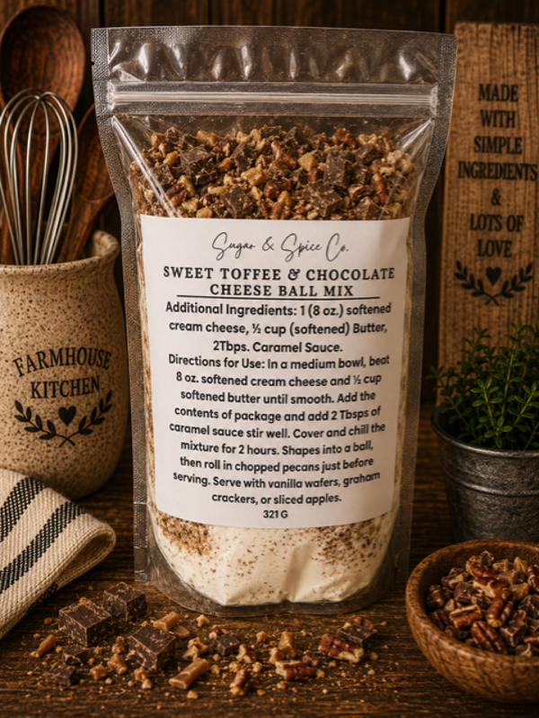 Sweet Toffee & Chocolate Chip Cheese Ball Mix