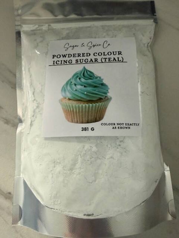 Teal Powdered Sugar Colour
