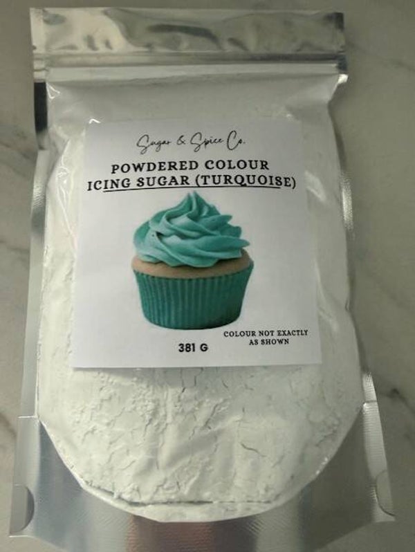 Turquoise Powdered Icing Sugar Colour