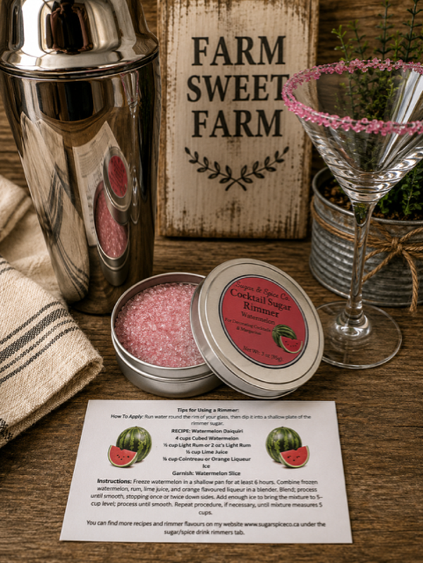 Cocktail Sugar Rimmer Watermelon Flavour