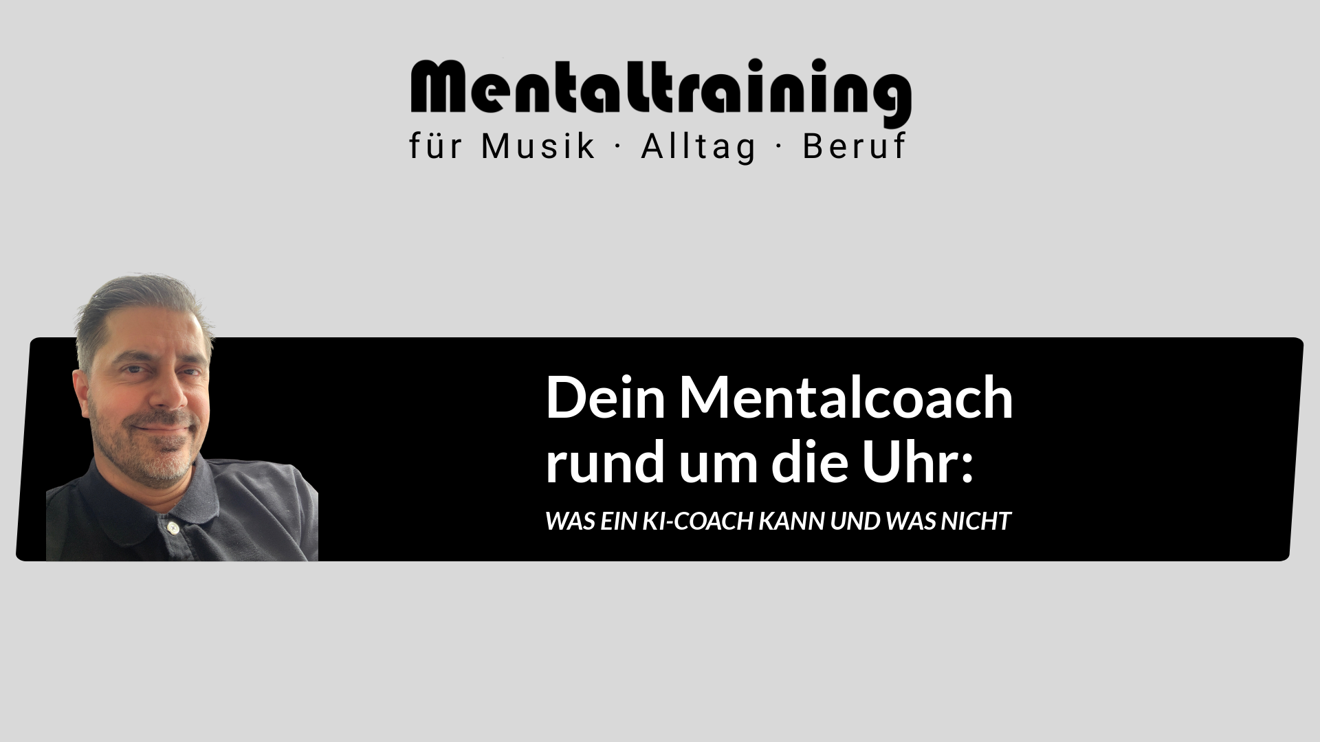 Domenico Russo Mentaltraining - Dein Mentalcoach rund um die Uhr - Was ein KI-Coach kann und was nicht - Mentaltraining für den Alltag