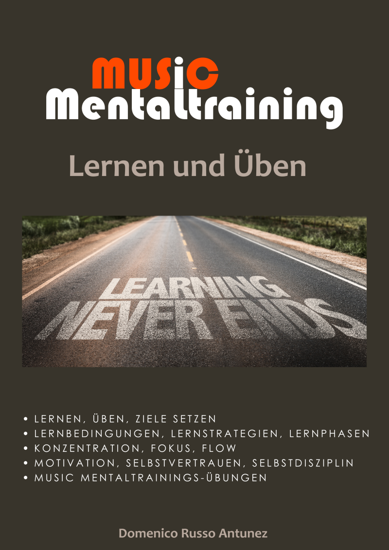 Musiker beim Üben mit Mentaltraining für Konzentration und Flow