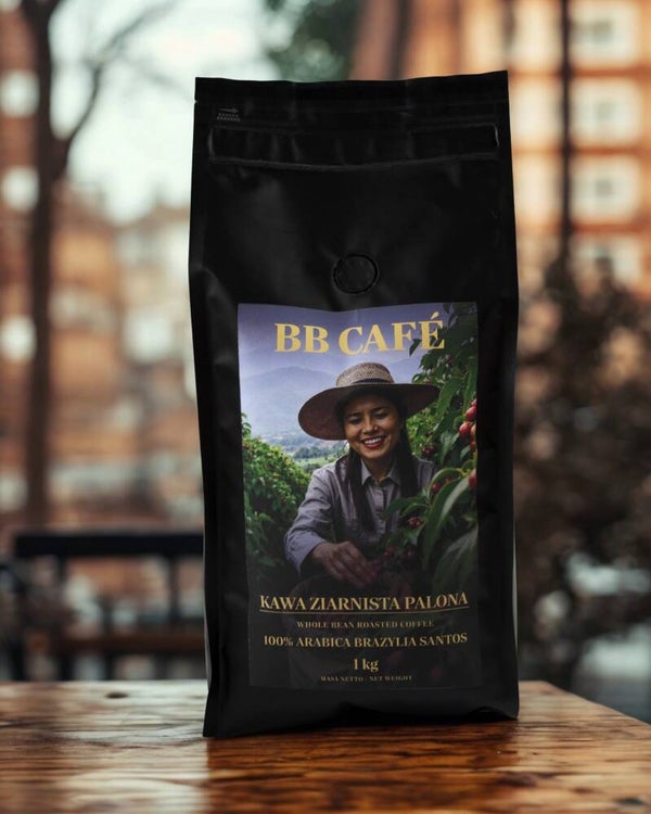 Kawa ziarnista palona 100% Arabica Brazylia Santos1 kg