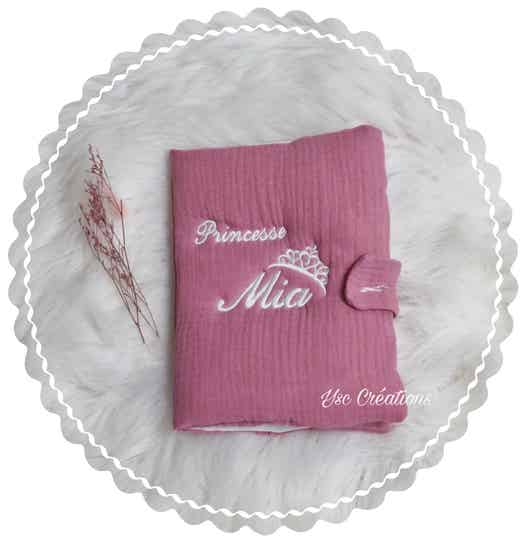 Protège Carnet de Santé Gaze de Coton Personnalisé