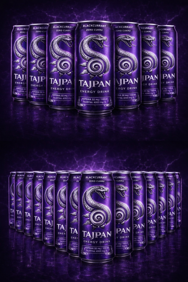 Zestaw 1+1 Tajpan Energy Blackcurrant