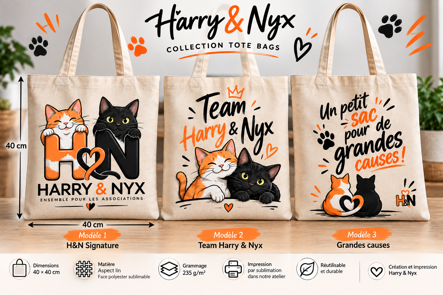 Tote bag – Collection Harry & Nyx