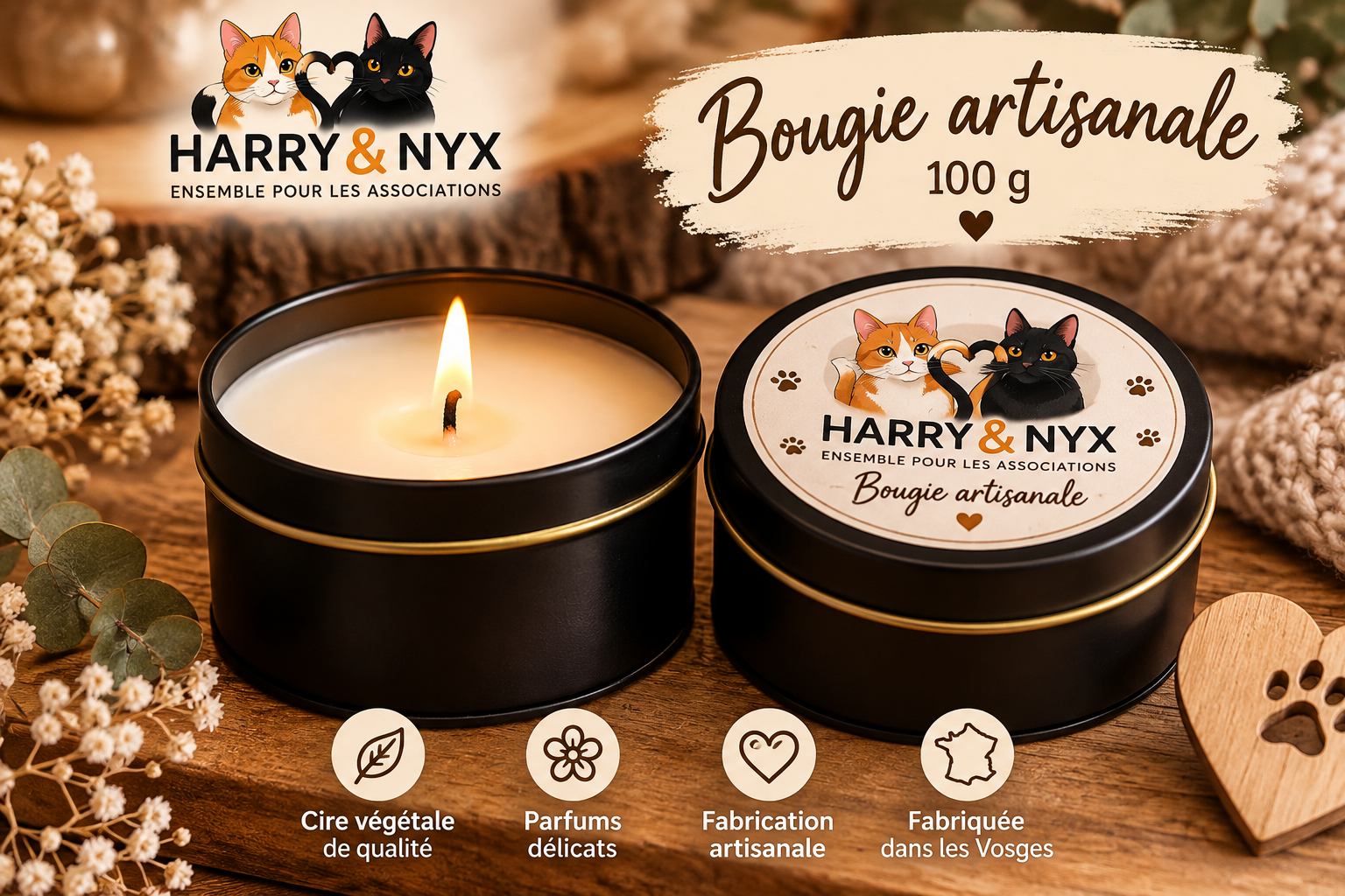 Bougie artisanale 100 g