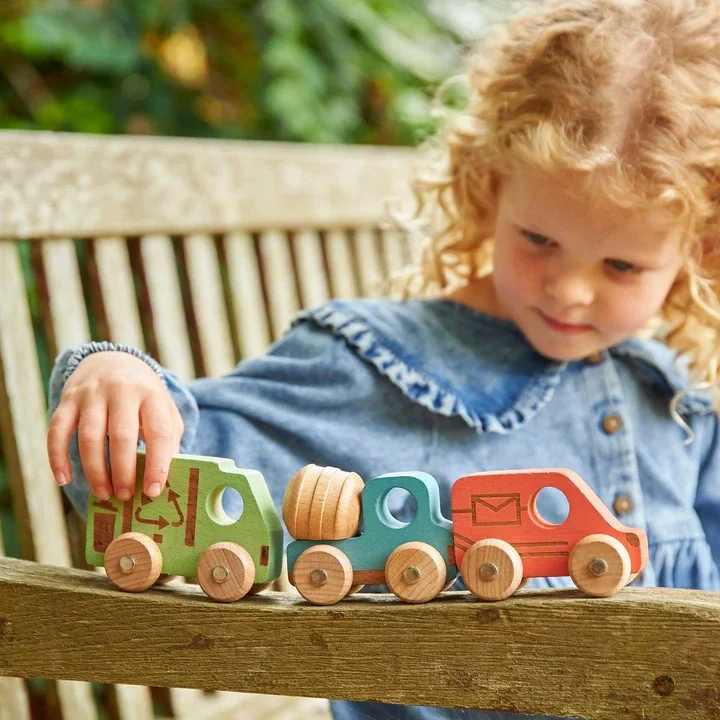 Houten autoset