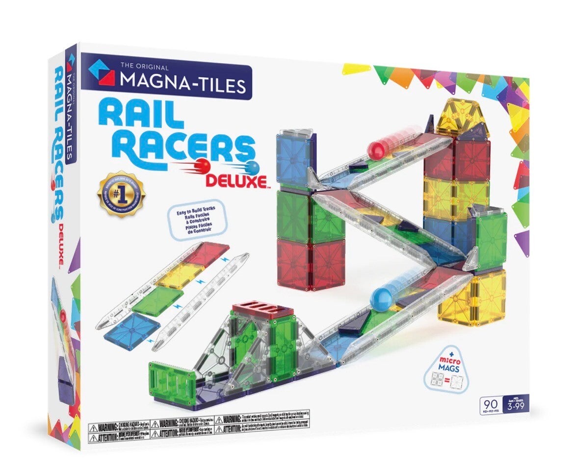 Magna Tiles rail racers