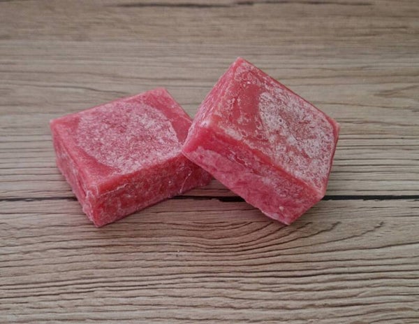 Amberblokje 'Aardbei'