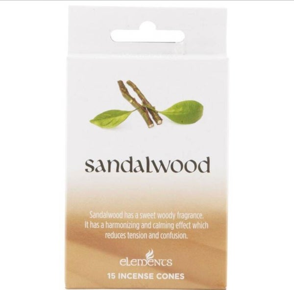 Wierookkegels 'Sandalwood'