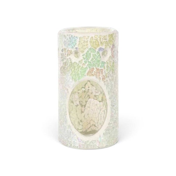 Geurbrander 'Crackle Pillar Wit'
