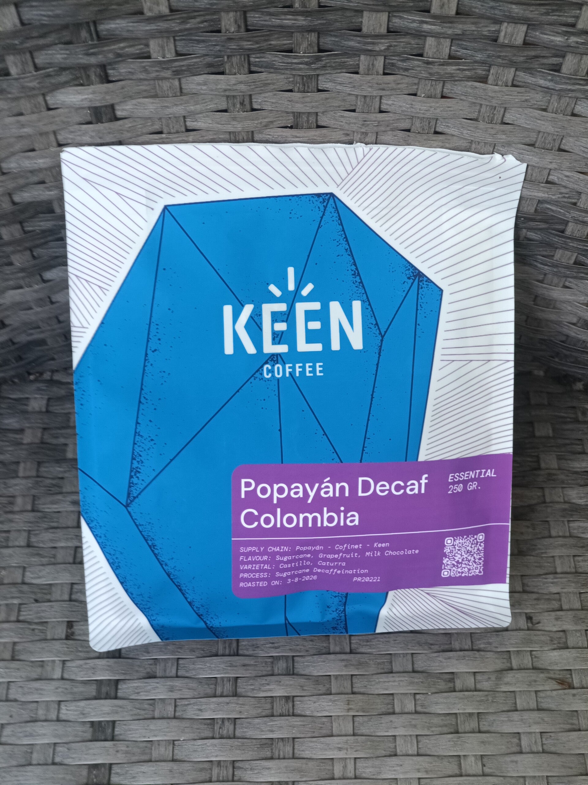 Keen Coffee Decaf Popayán Colombia Decaf Fit