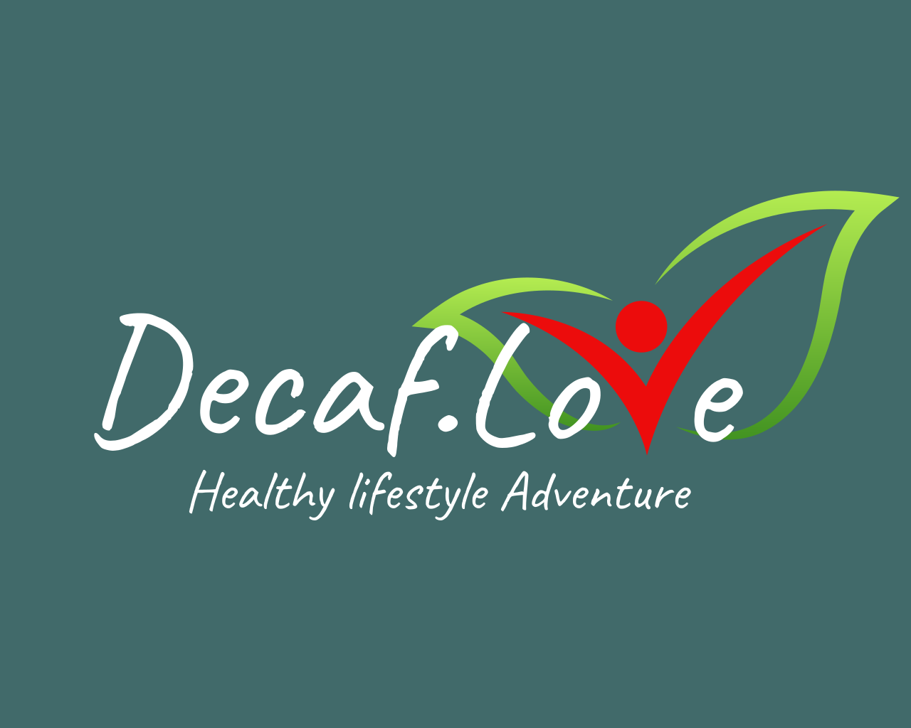 Logo wit Decaf love