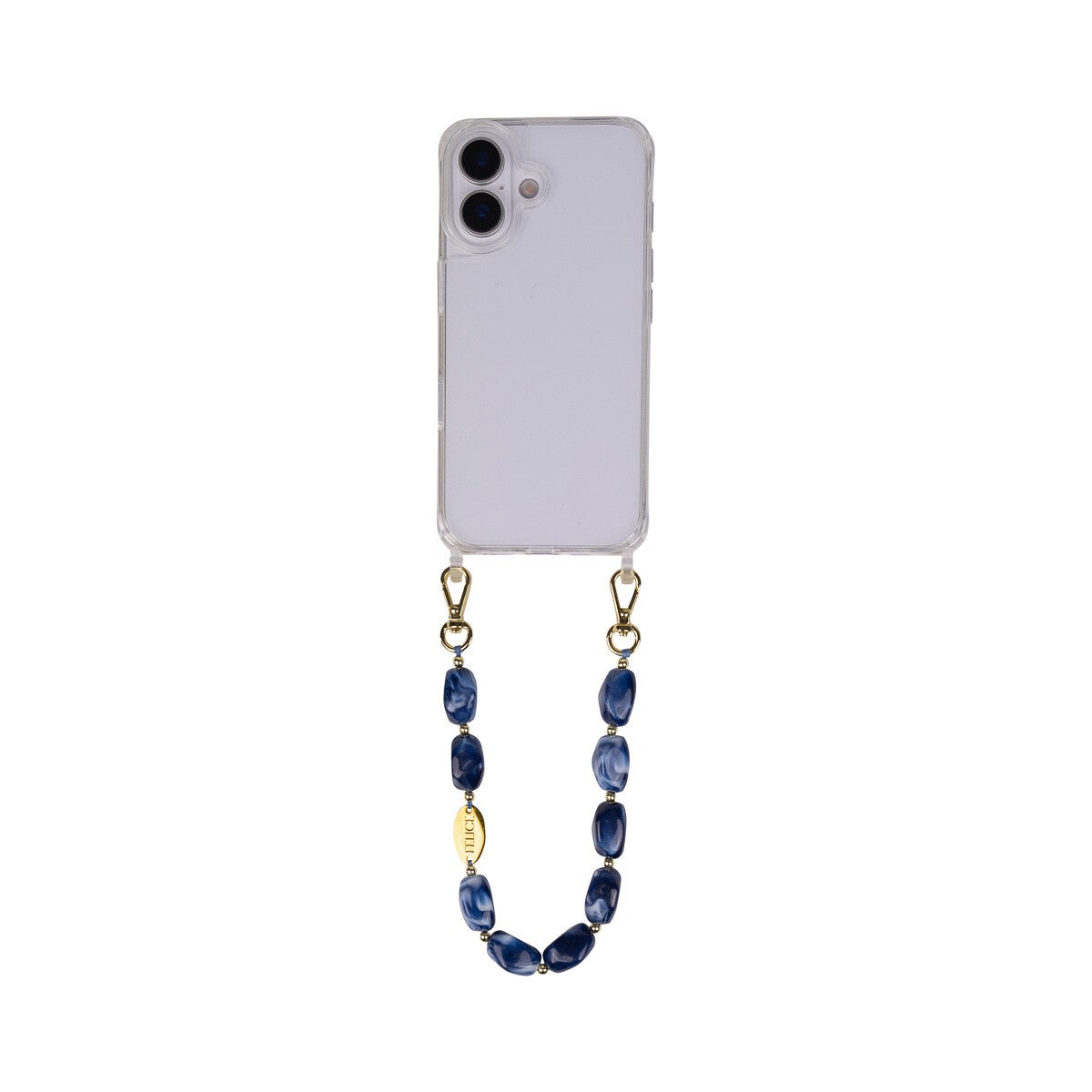 Phone Cord | Mystic Riverstones Blue