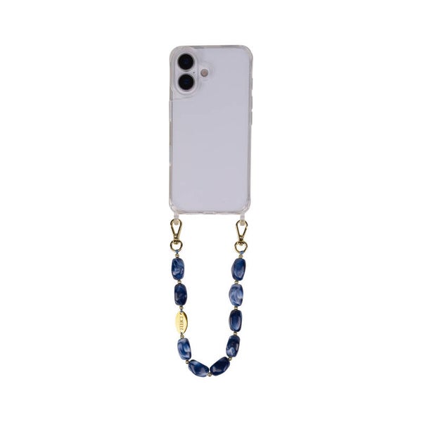 Phone Cord | Mystic Riverstones Blue
