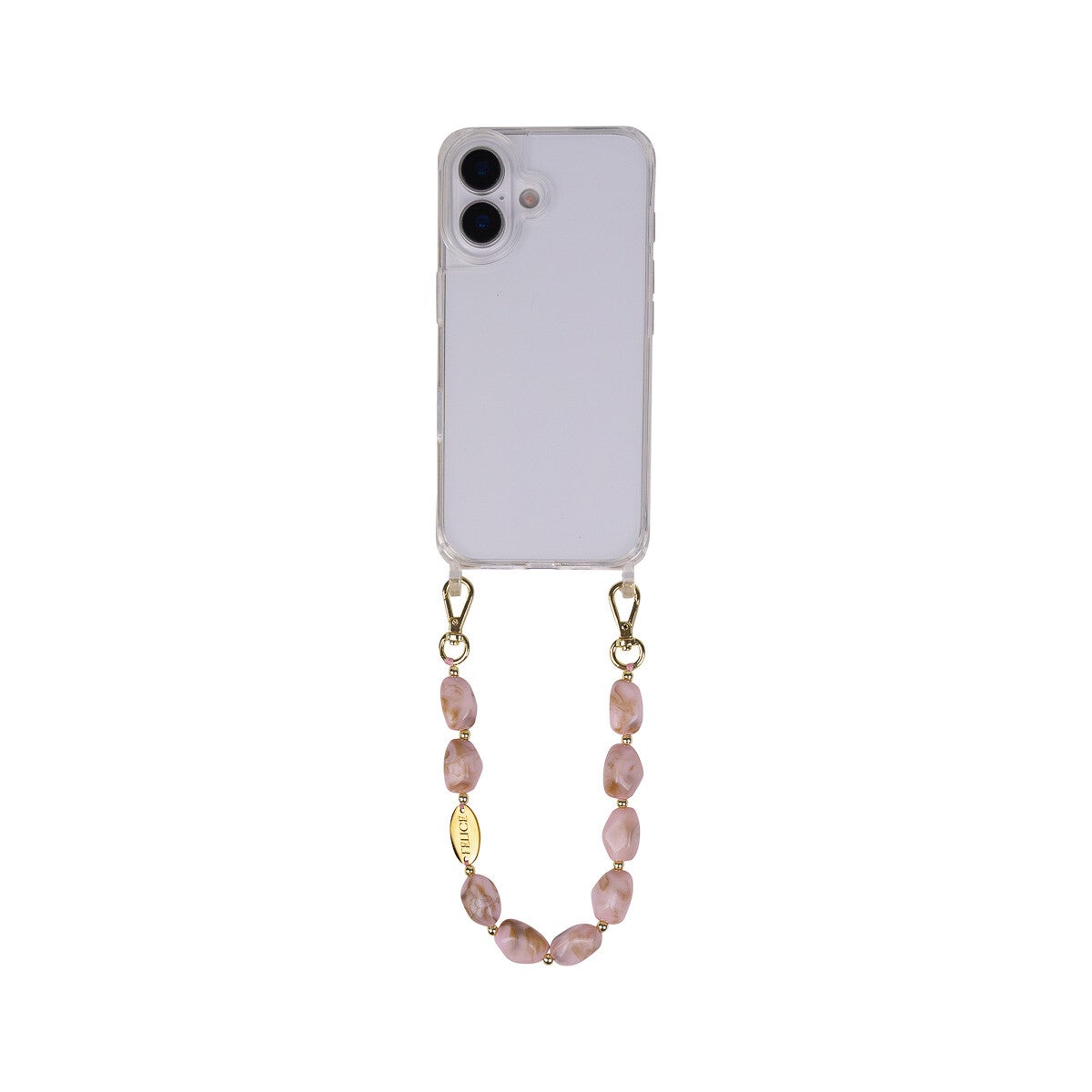 Phone Cord | Mystic Riverstones Pink