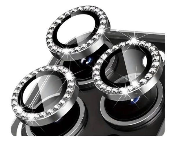 iPhone Diamond Camera Lens Protector - Black