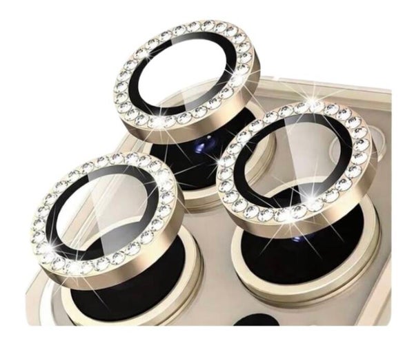 iPhone Diamond Camera Lens Protector - Gold