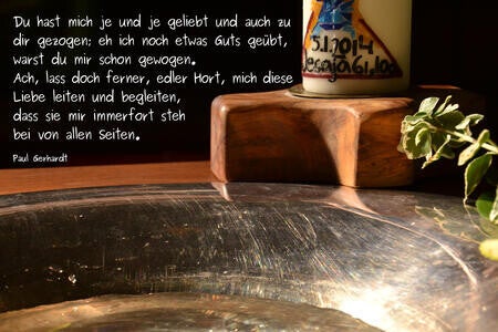 Du hast mich je und je geliebt