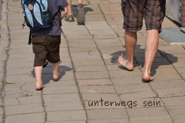unterwegs sein