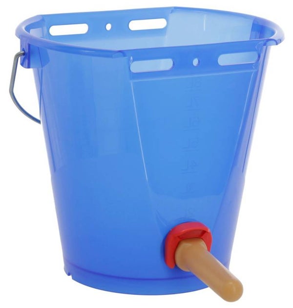 Kalverspeenemmer met FixClip ventiel - Seau à veau avec clapet FixClip - Feeding bucket with FixClip-valve - Tränkeeimer mit FixClip-Ventil