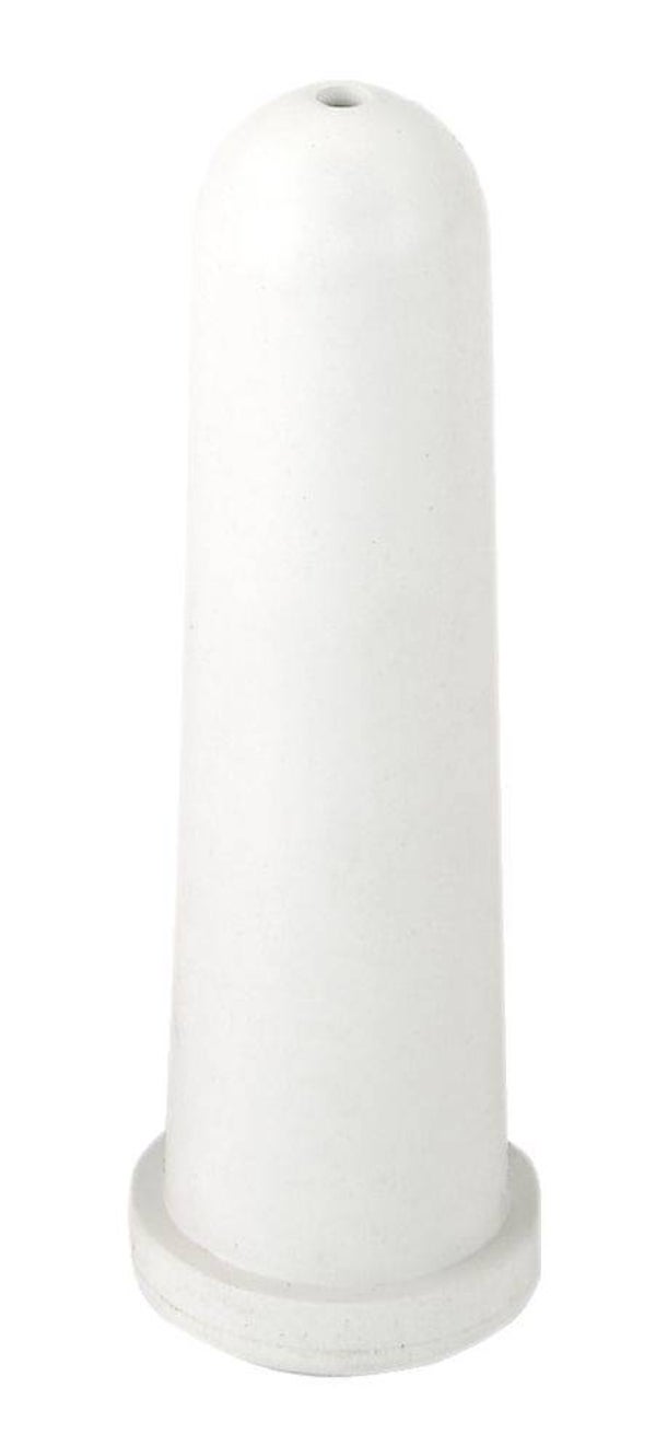 Kalverspeen kort, wit (ronde perforatie) - Tétine pour veaux, court, blanc (perforation ronde) - Calf teat, short, white (round perforation) - Kälbersauger, kurz, Weiss (runder Lochung)