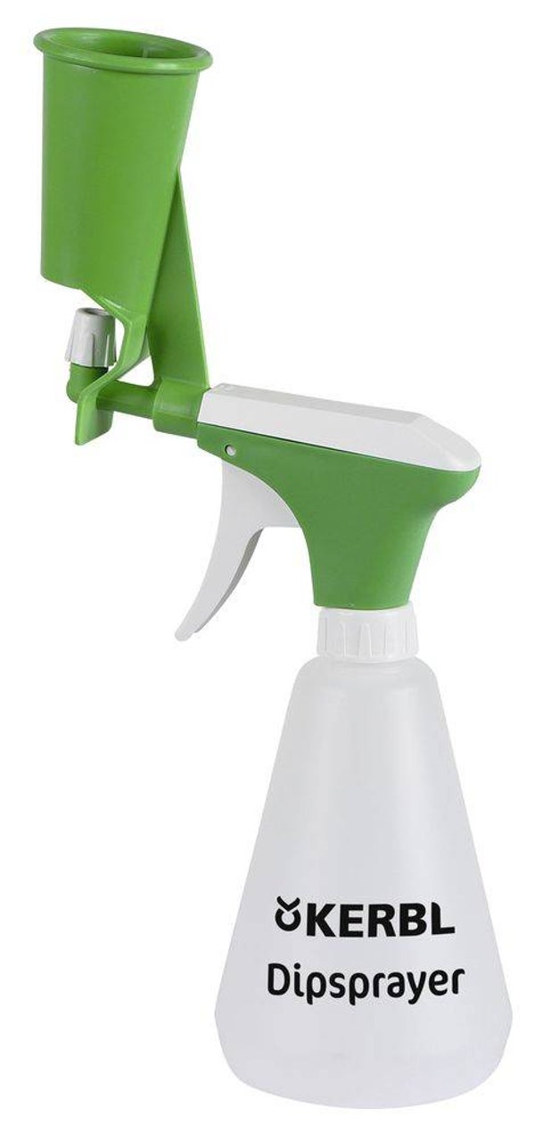 Uiersprayer met tepelbeker - Pulvérisateur angulaire pour trayon avec embout - Dip-Sprayer with Upper Cup - Dippsprüher mit Zitzenbecher