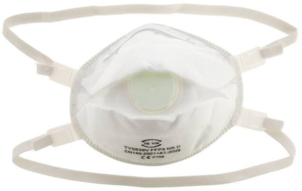 Fijnstofmasker met ventiel - Masque pour poussière fine avec soupape - Dust Mask with Valve - Feinstaubmaske mit Ventil FFP3 NR D