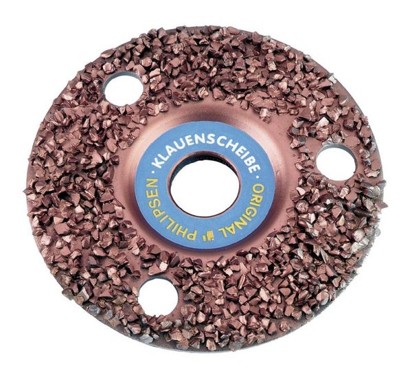 Klauwslijpschijf, dicht bezet - Disque de parage densité forte, densité forte - Abrasive disc, high-density - Klauenschleifscheibe, dicht Philipsen Super