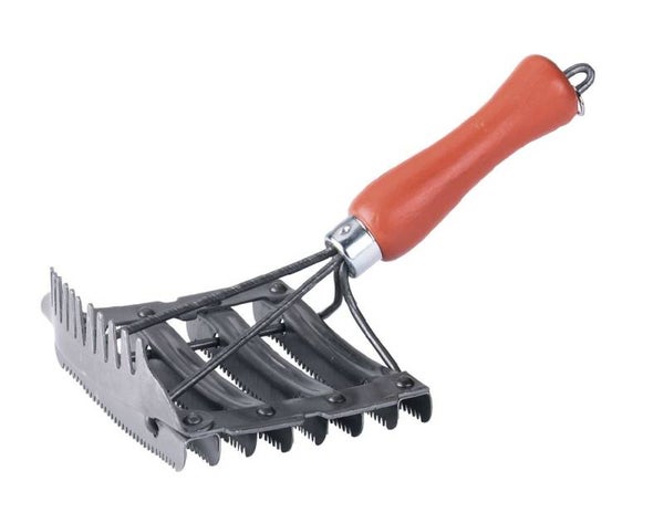 Stalen curry kam met manen kam - Étrille acier avec peigne à crinière - Metal currycomb with mane comb - Metallstriegel mit Mähnenkamm