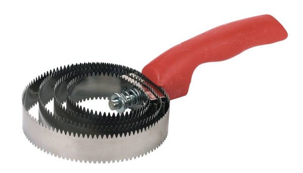 Amerikaanse onkruidborstel - Étrille américaine - Metal currycomb, spiral shape - Metallstriegel, Spiralform