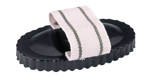 Ovale stalen kerriekam - Étrille acier ovale - Metal currycomb, oval - Metallstriegel, oval