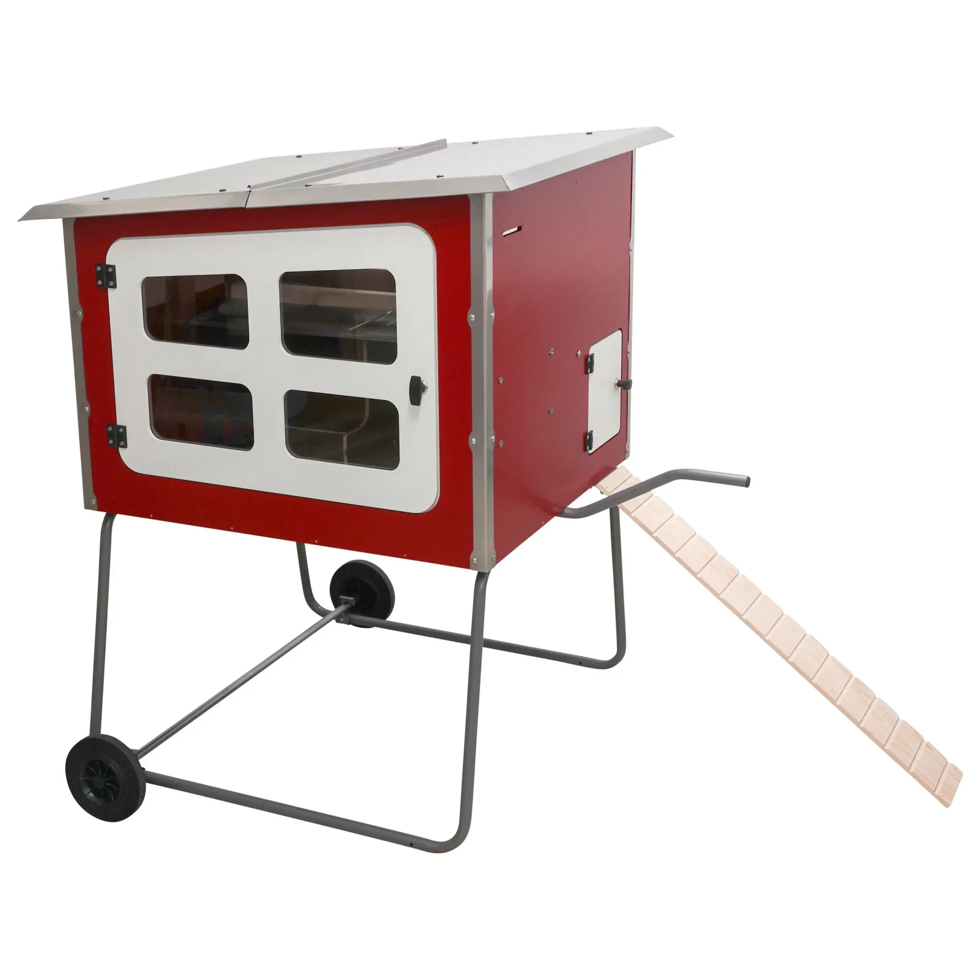 Mobiel kippenhok hout - poulailler mobile bois - Mobile pen wood - Mobile Coop aus Holz