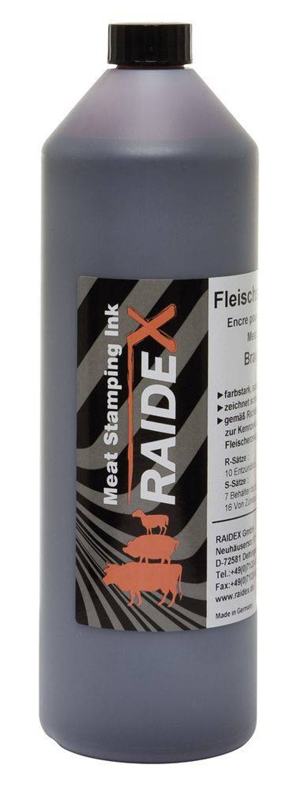 Vleesstempelinkt - Encre de marquage pour viande - Pad ink for meat - Fleischstempelfarbe Raidex