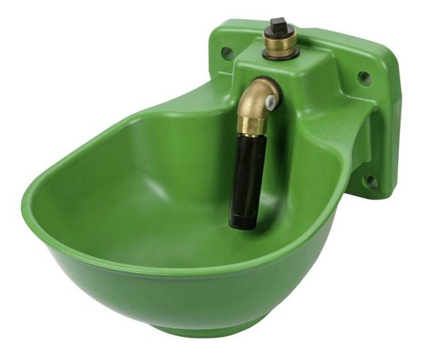 Verwarmbare kunststof drinkbak met buisventiel - Abreuvoir chauffant plastique - Heatable plastic water bowl with pipe valve - Heizbares kunststoff-Tränkebecken mit rohrventil HP20