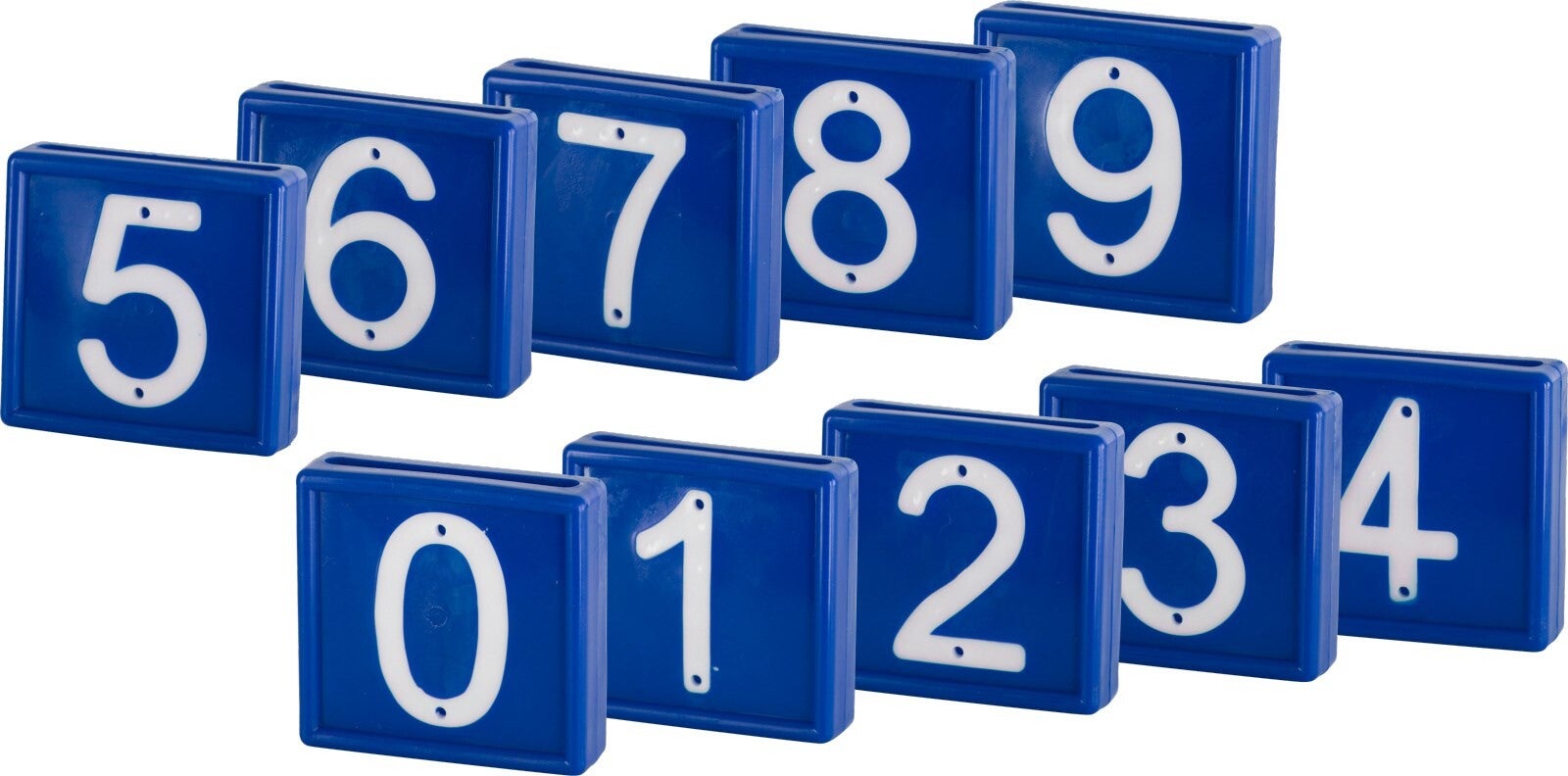 Halsbandnummer blauw - Plaquette numérotée bleue - Numbering block blue - Nummernblock blau