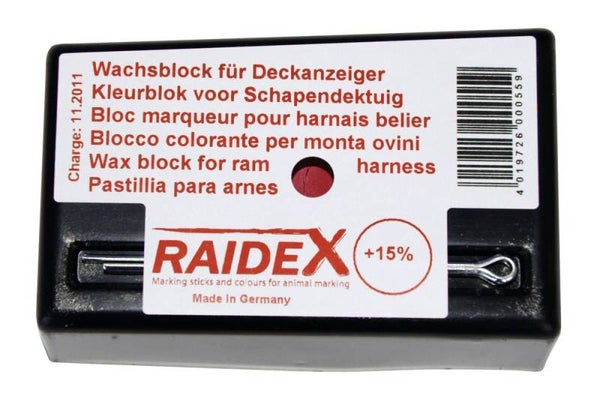 Wasblok - Bloc marqueur - Wax Block - Wachsblock RAIDEX