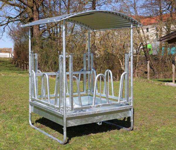 Vierkante ruif - Râtelier carré avec toit - Square rack - Viereckraufe Hobby