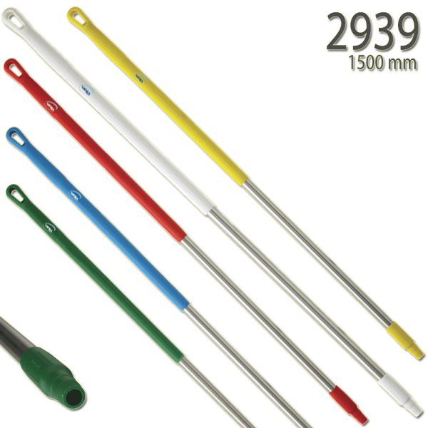 Ergonomische rvs steel: 150cm - Manche en acier inoxydable 150cm - Stainless steel handle 150cm - Ergonomischer edelstahlstiel 150cm