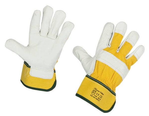 Volledig rundslederen handschoen - Gants de travail cuir bœuf - Full Cowhide Glove - Rindsvollleder-Handschuh Yelltor