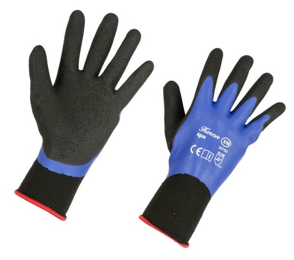 Fijngebreide handschoen - Gants à tricotage fin - Fine-knit Glove - Feinstrickhandschuh Agua