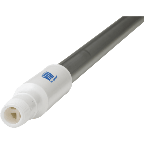 Aluminium steel waterdoorvoer - Manche à passage d'eau - Aluminium handle waterfed - Alu. stiel mit wasserdurchlauf 