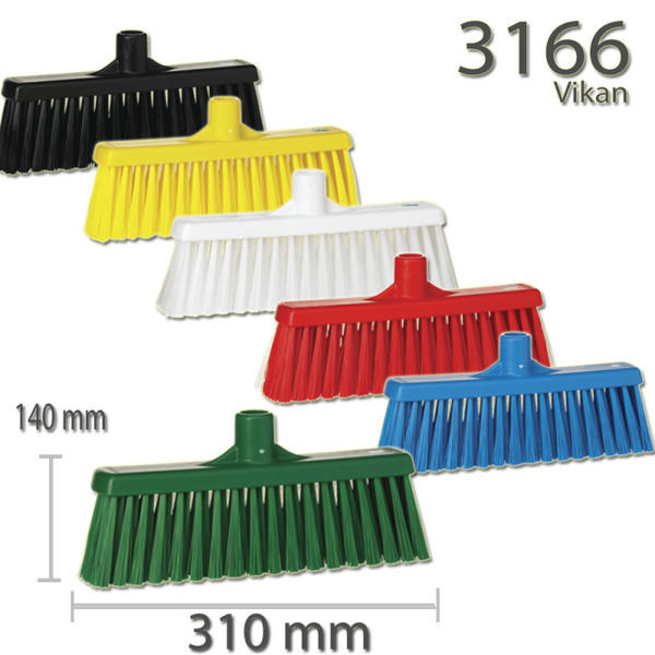 Rechte veger, medium - Balai droit - Broom w/ straight neck - Kehrbesen mit rechtgewinde 