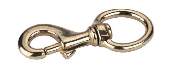 Karabijnhaak van massief messing - Mousqueton laiton massif - Snap-Hook - Karabinerhaken