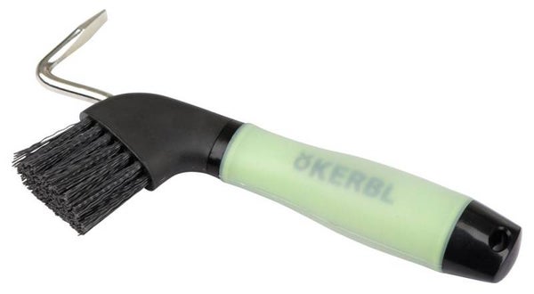 Hoefplectrums met gel handvat - Cure-pieds avec poignée en gel - Hoof pick with gel handle and brush - Hufkratzer mit gelgriff und bürste