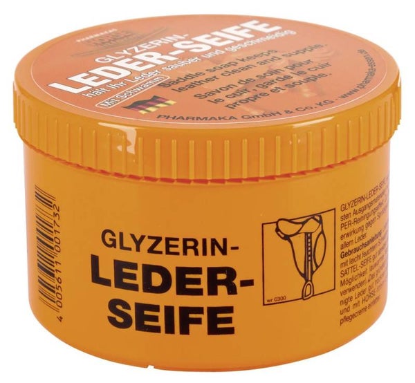 Glycerinezeep voor leer - Savon glycériné pour le cuir - Saddle and Leather Soap - Sattel- und Lederseife